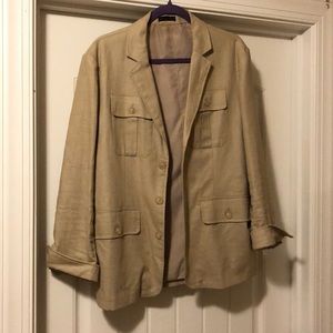 Linen cotton blazer